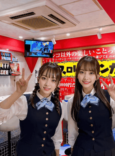 女の子×スロパチの壁